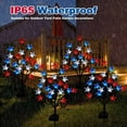 thumbnail image 7 of Red White and Blue Star Solar Lights 4th Of July Decorations Outdoor Garden Lights LED Waterproof Solar Security Light Yard Decor Decorative Led Light Patriotic Fourth of July Decorations, 7 of 7