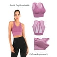 thumbnail image 7 of DODOING Women's Seamless Padded Yoga Sports Bra Activewear Bra Sleep Workout Lingerie Yoga Sports Bra, 7 of 7