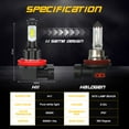 thumbnail image 6 of 9005 9006 LED Headlight Bulbs Kit HB3 HB4 Hi&Low Beam H11/H8/H9 LED Fog Light Bulbs Total 6 Bulbs, 6 of 11