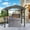 Gray, variant on Domi Outdoor Living 8x5FT Aluminum BBQ Gazebo Outdoor Metal Frame with Shelves Serving Tables, Permanent Double Roof Hardtop Gazebos for Patio ,Backyard and Garden (Brown)