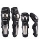 thumbnail image 4 of Fiudx Coderas, Rodilleras y Espinilleras de Acero Inoxidable, Transpirables, de Polipropileno de Alta Resistencia, con Correas Elásticas para Un Ajuste Seguro, Ideales para Motocicletas, Ciclismo y E, 4 of 7