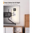 thumbnail image 4 of In-Wall Cable Management Kit for Wall Mounted TV – Cord Hider with AC Outlets, USB-A & USB-C Ports, Includes Extension Cord, Drill Templates & Drywall Tools, 4 of 4