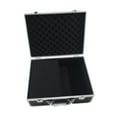 thumbnail image 2 of Caja de almacenamiento de aluminio Caja de concha dura resistente Instrumentos de accesorios grandes Almacenamiento de herramientas Multifuncionales negro, 2 of 8