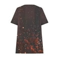 thumbnail image 4 of Ovzne Robes pour Femmes Robe Femme Robe Ample à Manches Courtes Style Rétro à la Mode Imprimée Col Rond Robe Grande Taille Robe à Col Rond pour Femme Robe Femme à Manches Courtes Imprimée Cl, 4 of 6
