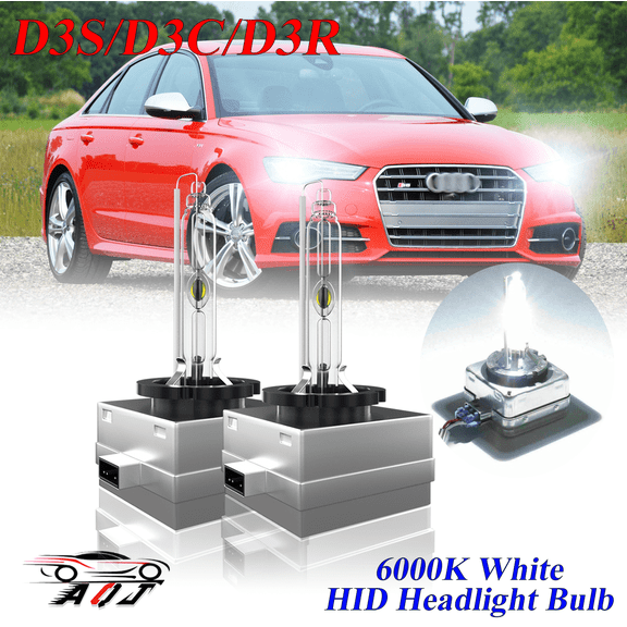 For 2013 2014 2015 2016 AUDI S6/S7 D3S HID Headlight Bulbs Low Beam 6000K Crystal White Xenon Bulbs Set 2