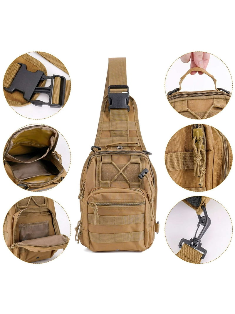 Gustave Travel Crossbody Sling Bag for Men Chest Pack Backpack