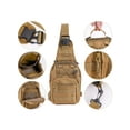 thumbnail image 3 of Gustave Travel Crossbody Sling Bag for Men Chest Pack Backpack Compact EDC Small Sling Shoulder Daypack Outdoor Sport Bags, 3 of 9