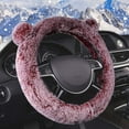 thumbnail image 5 of Universal Plush Steering Wheel Cover for Most Cars, Soft & Fluffy, Non-Slip Grip, Easy to Install, Suitable for SUVs, Trucks and Vans, Cute Animal Design, 5 of 8