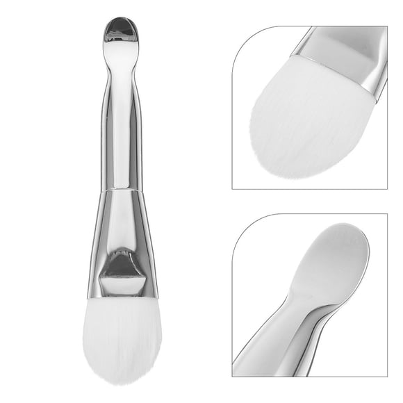 FUTUREORYY 2Ud Pincel Para Mascarilla Facial Plateado Para Aplicación Uniforme En Casa