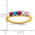 thumbnail image 4 of 14K Yellow Gold Family Jewelry Diamond Semi-Set Ring (Size 7) Made In China xmr31/5, 4 of 5