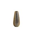 thumbnail image 2 of Urban Trends Collection 25052 Ceramic Round Vase, Dimpled Polished Chrome & Gold - Small, 2 of 6