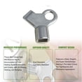 thumbnail image 4 of MODANU Radiator Keys for Bleeding Old Home Radiator, Radiator Bleeding Air Valve Key, Radiator Bleeder Key (20Pcs, Silver), 4 of 6