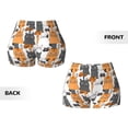 thumbnail image 3 of Sigee Funny Cats Print Women's High Waist Workout Shorts - Squat Proof, Tummy Control, Yoga and Gym Activewear-Medium, 3 of 9