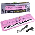 thumbnail image 1 of 61 Keys Kids Piano Keyboard Portable Electronic Keyboard Piano with Light and Microphone Recording Recharge, 1 of 5