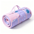thumbnail image 4 of Wake In Cloud - Toddler Nap Mat with Pillow and Blanket, 100% Cotton Fabric, for Ages 3 Plus in Daycare Kindergarten Preschool, Roll Up Sleeping Bag, (Style#1), 4 of 7