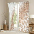 thumbnail image 3 of Castle Fairy Girls Female Women Animal Leopard Print Curtains Pack of 2 (42x84 Each),Bling Brown Glitter Curtains Blackout,Dreamy Princess Bedroom Curtains,Ultra Soft Home Decor, 3 of 6