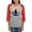 Heather/Red, variant on CafePress - Halloween Witch Retro Sunset Long Sleeve T Shirt - Womens Baseball Tee
