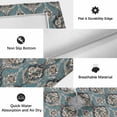 thumbnail image 5 of Boho Flower Outdoor Rug 5x8 Ft, Non Slip Washable Area Rug, Blue Vintage Bohemian Abstract Art Patio Rugs Carpet Runner, Large Floor Mat for Indoor/Outdoor Deck Porch Camping, 5 of 8