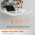 thumbnail image 4 of Heavy Duty Wall Mounted Floating Desk, 39.37"x19.69" Fold Down Table with Iron Hardware, White Space Saving Drop Leaf Desk for Work, Study, Eat, 4 of 7