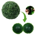 thumbnail image 3 of Artificial Plant Grass Ball Plastic Fake Flower Ball Simulation Leaf Set Artificial Grass Ball Indoor And Outdoor Decoration Milan Style With Twine Outer Diameter 36cm, 3 of 9