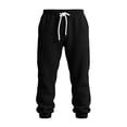 thumbnail image 4 of Yongwang Joggers for Men Drawstring Waist Pants Casual Fashion Sports Long Trousers with Pockets, 4 of 7