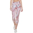 thumbnail image 3 of Calvin Klein Women's Printed High Waist Cropped Tights Red Size X-Small, 3 of 3