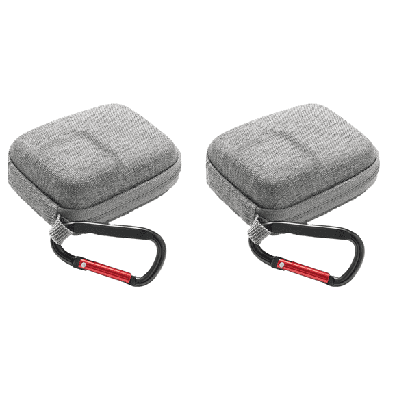 Peggybuy Carrying Case Bag with Carabiner for GoPro12/11/10/9/8/7 Action Camera (Grey)