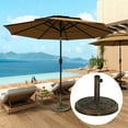 thumbnail image 2 of Outsunny Base de Parasol de Patio, Support de Parasol Extérieur en Résine de 26 Lb, Bronze, 2 of 10