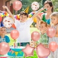 thumbnail image 5 of Oro Rosa Feliz Cumpleaños Estrella Corazón Decoraciones Conjunto De Confeti Globos De Helio Puntos Niño Niña Princesa Ceremonia Aniversario Minnieouse HA035957-00, 5 of 5