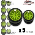 thumbnail image 1 of 1/64 Front Small Rear Big Wheels with Detachable Slick Rubber Tires for Model Cars Refiting Parts for Hotwheels (5 Sets) RLCBS009, 1 of 6