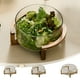thumbnail image 1 of Bandeja de Cristal para Frutas y Verduras | Exhibidor de Cristal Marrón para Aperitivos, Dulces y Frutas Secas | 21 X 21 X 11,2 Cm | Base de Madera y Bol de Cristal | Multifuncional y Práctico | Orga, 1 of 6