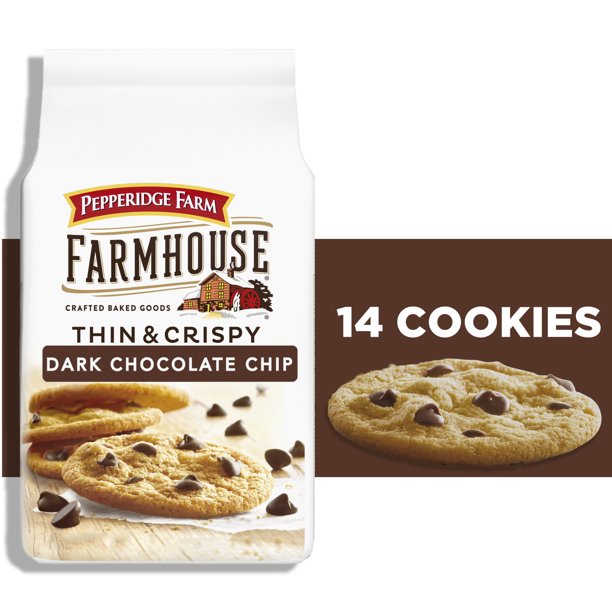 Pepperidge Farm Farmhouse Thin and Crispy Dark Chocolate Chip Cookies