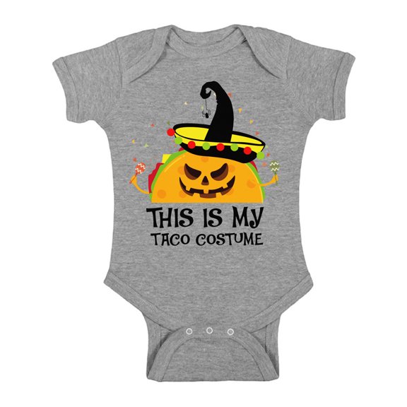 Awkward Styles Halloween Baby Bodysuit Taco Romper
