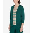 thumbnail image 6 of Alfred Dunner Womens  Biadere Two In One Sweater Top With Necklace, 6 of 6