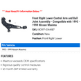 thumbnail image 2 of Front Right Lower Control Arm and Ball Joint Assembly - Compatible with 1995 - 1999 Nissan Maxima 1996 1997 1998, 2 of 2