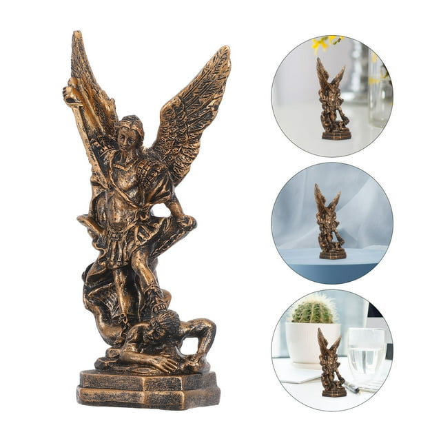 FONDOTIN Statue en Résine Miniature Anges Décoration pour Bureau 1Ensemble