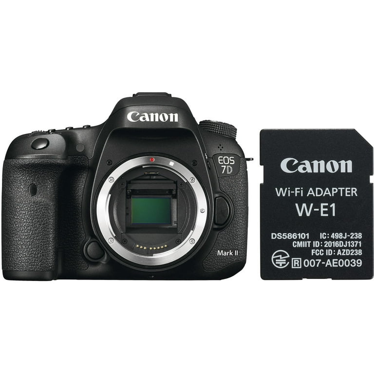 Canon EOS 7D Mark II Body Wi-Fi Adapter Kit + 128GB Deluxe Bundle