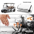 thumbnail image 6 of Uourmeti Golf Cart Seat Covers with 4 Front Pockets with Pockets, Compatible with Sports Club Car Golf Cart Golf Seat Covers(Lion), 6 of 8