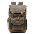 thumbnail image 1 of Waterproof Camera Bag Backpack Large Capacity Photo Bag Batik Canvas Camera Lens Case Canon Nikon for 15 Inch Laptop ArmyGreen, 1 of 6