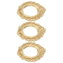 KAJNBN Mini Resin Picture Frame Golden 3Pcs 2.75X2.04X0.16In