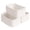 White, variant on PETGLE Baskets for Shelves, Storage Basket for Organizing, Storage Bins, Toy Box, Wicker Basket for Organization 3 Pack, White & Light Gray, 13 x 8 x5 in
