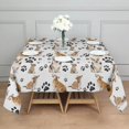 thumbnail image 3 of Corgi Dog and Footprints Square Tablecloth,Waterproof Square Table Cover,Wipeable Spillproof Washable Table Cover for Home Kitchen Party Decor 52"x52"(132x132cm), 3 of 6