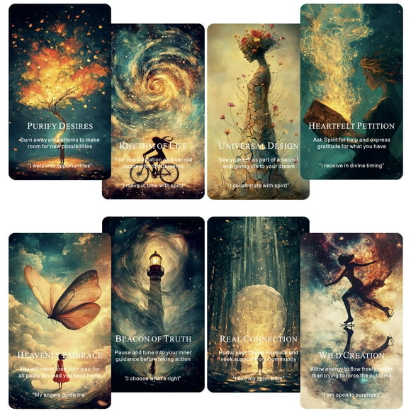 Mazo Oracle Qymagicz Mystic Manifesting con 40 cartas