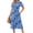 Blue Cashew, variant on Summer Dresses for Women Casual Short Sleeve Pleated Dress Flowy Floral Dress with Pockets Flare Midi Sundress