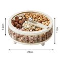 thumbnail image 3 of Bandeja de almacenamiento de dulces, gran capacidad sala de estar dormitorio fruta seca dividida, 3 of 9