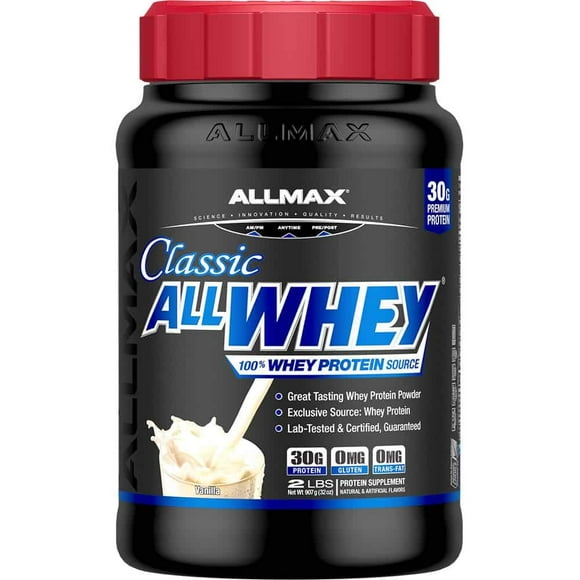 Whey Protein ALLMAX Nutrition AllWhey Classic Vanilla, 2 libras