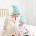 thumbnail image 4 of Cartoon Rabbit Elastic Dry Hair Caps Quick-Drying Absorbent Cap for Adults and Kids, 4 of 5