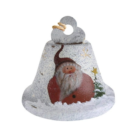 

Veki Pendant For Christmas Pendant Tree Bell Bells Decoration Wrought Iron Bells Bell Santa Snowman Christmas Home Decor Mini Ball Light Bulb