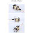 thumbnail image 5 of Lámpara Colgante Vintage Estilo Industrial Portalámparas E27 Moderno con Cable Trenzado Redondo de 1M-Latón Antiguo, 5 of 5