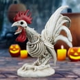 thumbnail image 5 of Skeleton Rooster Halloween Decor, Lifelike Animal Bones Decor, Skeleton Chicken Halloween Decoration, Chicken Figurine for Desktop Yard Garden Decor Halloween Outdoor Decor, 5 of 8
